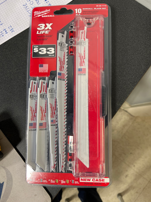 MILWAUKEE 10 PC SAWZALL BLADE SET